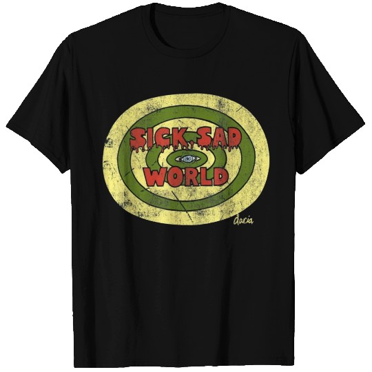 Daria Sick Sad World Drippy Text Eye Logo T Shirts