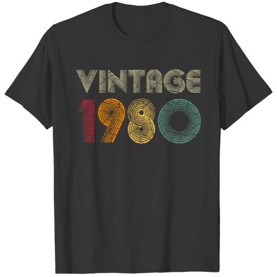 Vintage 1980 41Th Birthday Gift 41 Years Old.png T-shirt