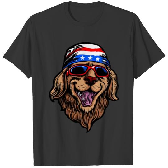 American golden retriever T-shirt