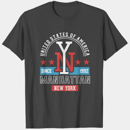 Manhattan Love New York United States Of America T Shirts