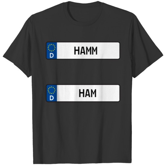 Hamm kennzeichen Stickers - Kfz Kennzeichen T-shirt