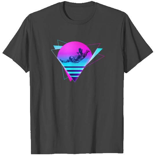 Skydiving Retro Vintage Vaporwave T Shirts