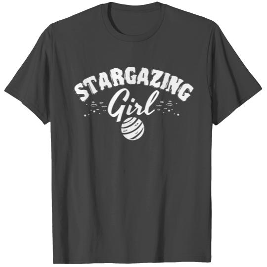 Stargazing Girl Astronomy Astronomer Stargazer T Shirts