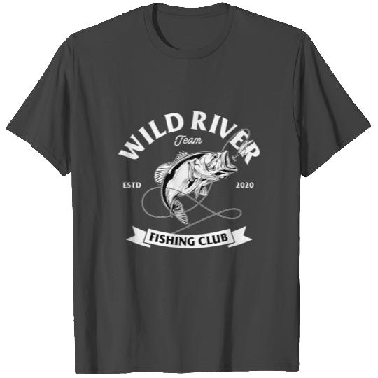 Fishing club with bass fish T Shirts