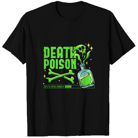 green toxic with crossbones T Shirts