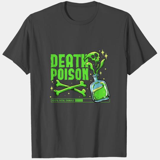 green toxic with crossbones T Shirts