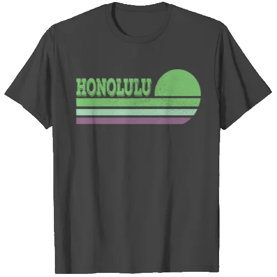 Honolulu Stripes Sunset T Shirts