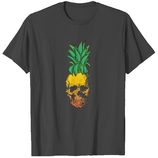 Pineapple Skull Costume Funny Halloween Outfit T Shirts