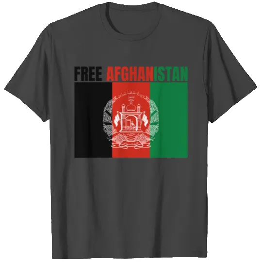 FREE AFGHANISTAN Flag of Afghanistan T Shirts