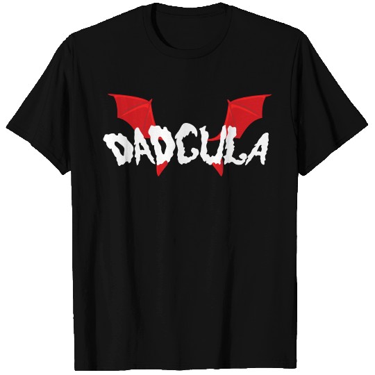 Funny Dadcula Bat Wing Happy Halloween T Shirts