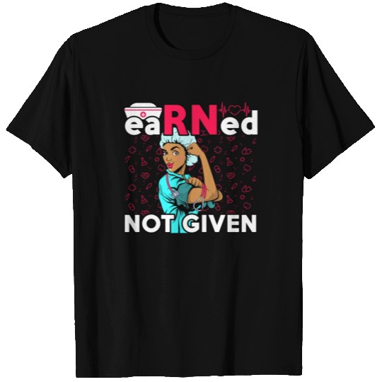 Best Nurse Earned Not Given Polo T Shirts Rn Gifts