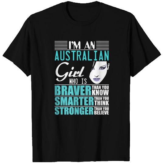Australian Girl Fitted Scoop T Shirts