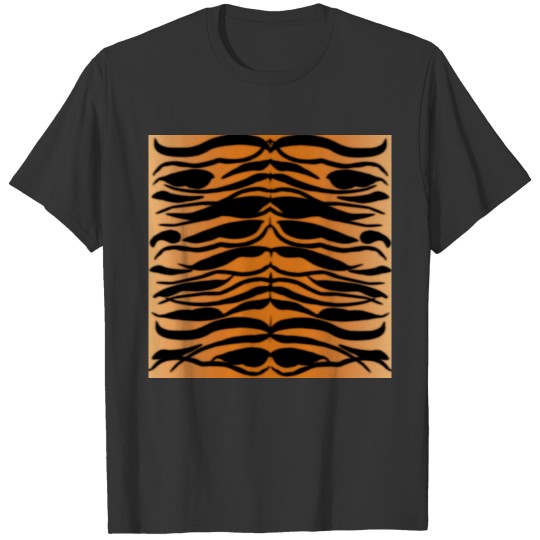 Tiger Skin Striped Pattern in Natural Colors T Shirts