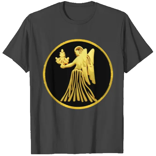 Virgo Sign Black and Gold Contrast Coffee Mug T Shirts
