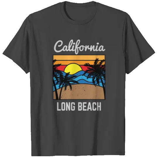 California long beach with beach T Shirts