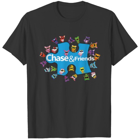 Team Chase and Friends with The Letter Critters T-shirt