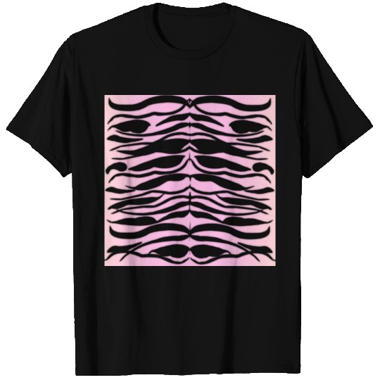 Tiger Skin Striped Pattern in Bubble T Shirts