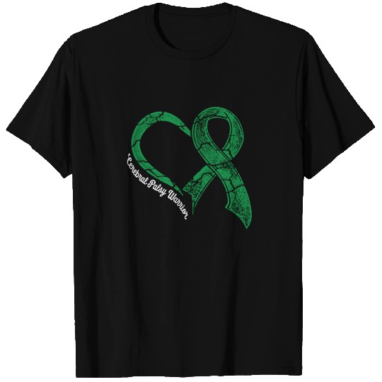 Cerebral Palsy CP Awareness Heart Warrior T Shirts