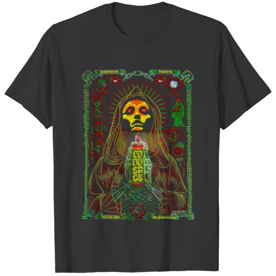 Mother Mary holding candle T Shirts