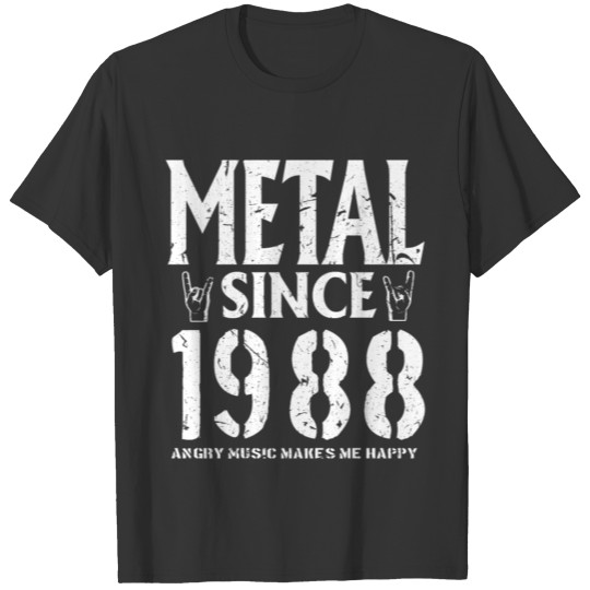 Metal Gift Birthday Vintage 1988 T Shirts