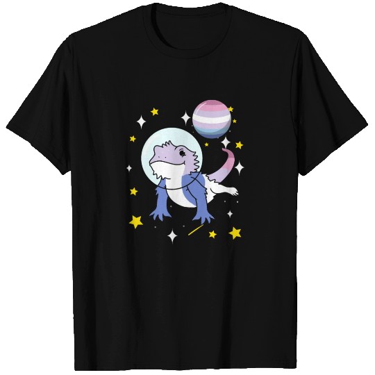 Bearded Dragon In Space Bigender T Shirts