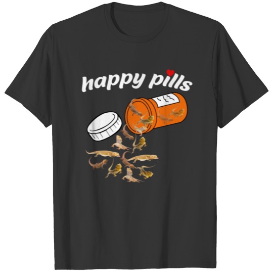 Happy Pills Bearded Dragon T-shirt