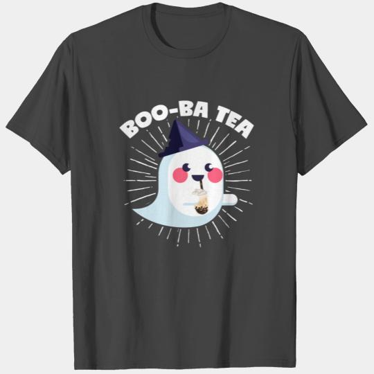 Halloween Bubble Tea Ghost Boo-Ba T Shirts
