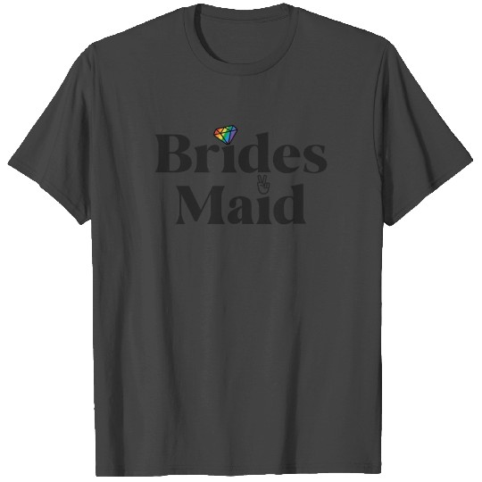 Brides Maid Lesbian Bachelorette Party Pride T Shirts