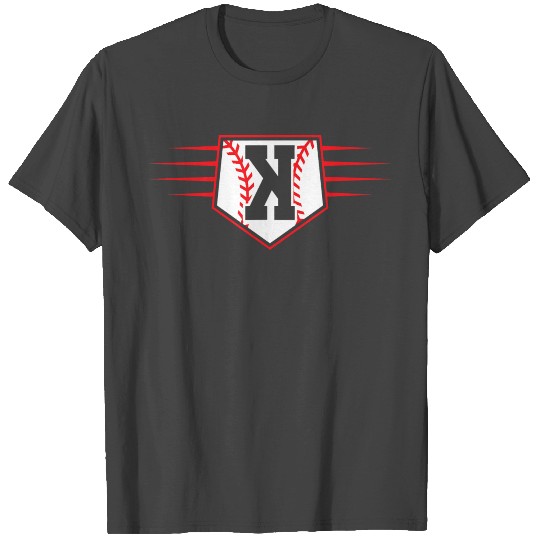 Backwards K Baseball Pitcher Strikeout Graphic T Shirts