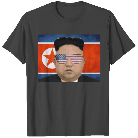 Funny Kim Jong Un American Sunglasses 4th July Nor T Shirts