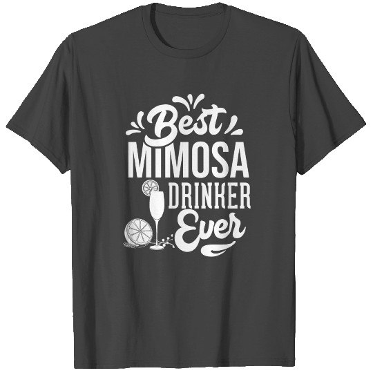 Mimosa Drink Cocktail Recipe Bar Glass T Shirts