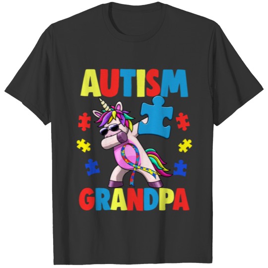 Grandpa Autism Awareness T-shirt