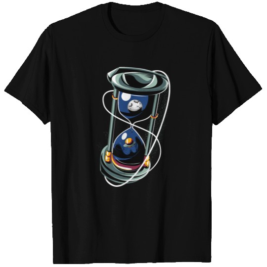 Sand clock Sand clock planets galaxy universe cool T Shirts