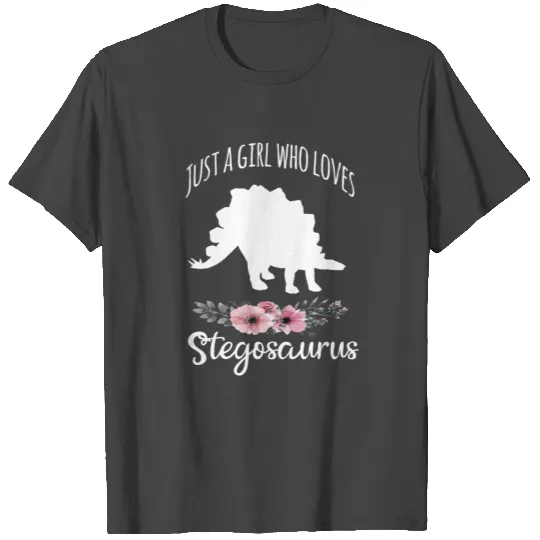 Stegosaurus Girl Gift T Shirts
