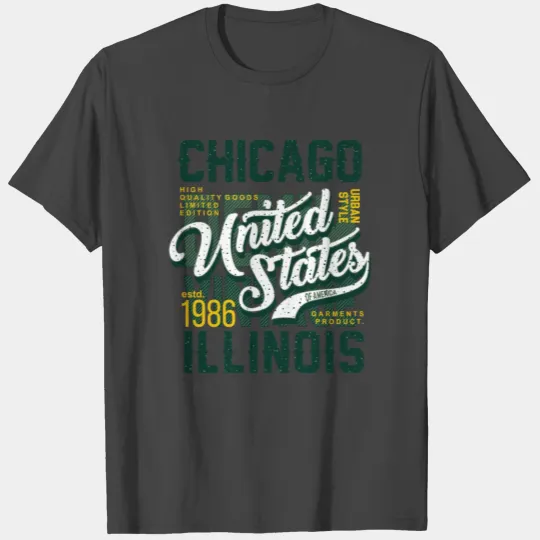 Chicago illinois united states T Shirts