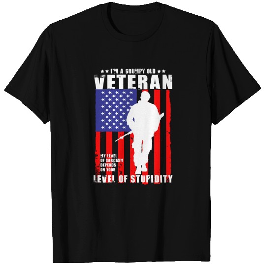 Grumpy Old Veteran Veterans Day Gift for Home T Shirts