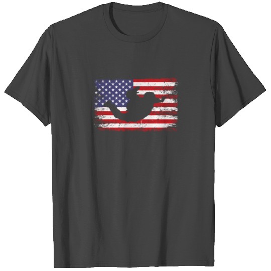 skydiving American Flag, parachuting skydiving T Shirts