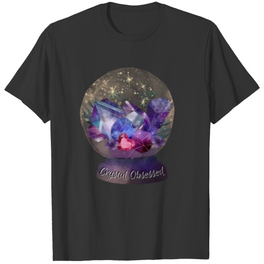 Crystal obsessed / boho crystal design / wiccan T-shirt