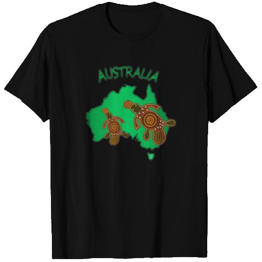 Perry The Platypus in map australia, australian ab T Shirts