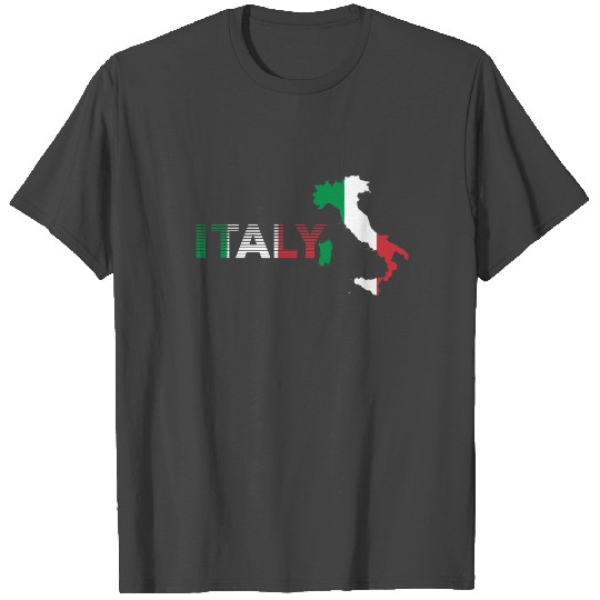 Retro Italy Flag Traveler Adventure Travelling T Shirts