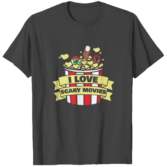Halloween Movie Lover Scary Popcorn T Shirts