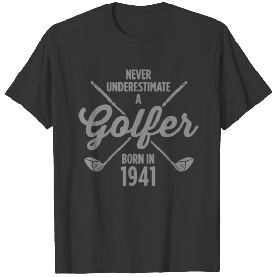 Gift for 80 Year Old Golfer Golfing 1941 80th T-shirt