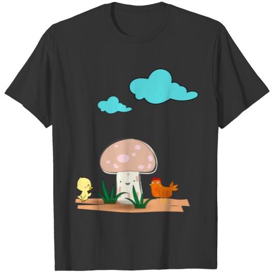 Beautiful nature cartoon t-shirt design T-shirt
