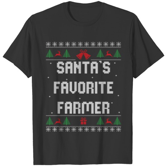funny farmer Ugly Christmas sweater T Shirts