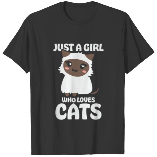 Just A Girl Who Loves Cats T-shirt