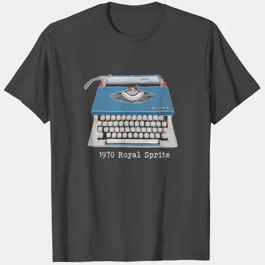 Vintage Typewriter T Shirts, 1970s Clothing Old
