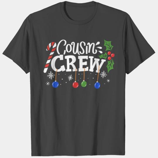 Christmas Cousin Crew Family Feast Party Bauble T Shirts