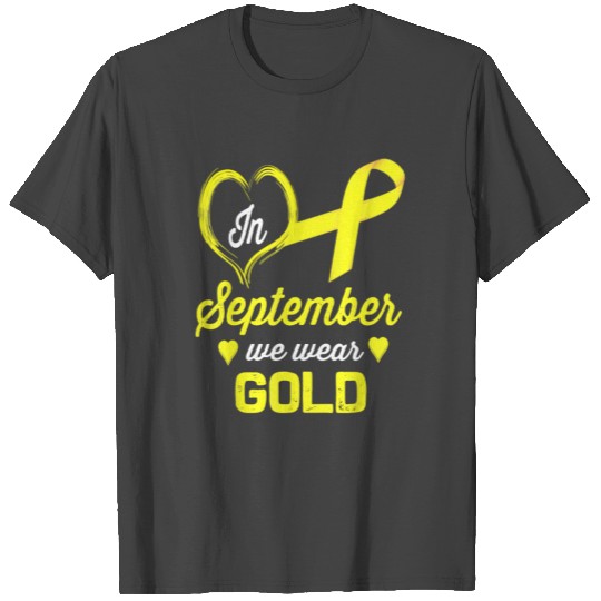 Childhood Cancer Awareness In September T Shirts
