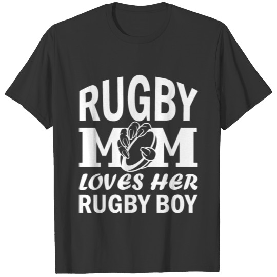 Rugby Mom & Rugby Boy Gifts T Shirts