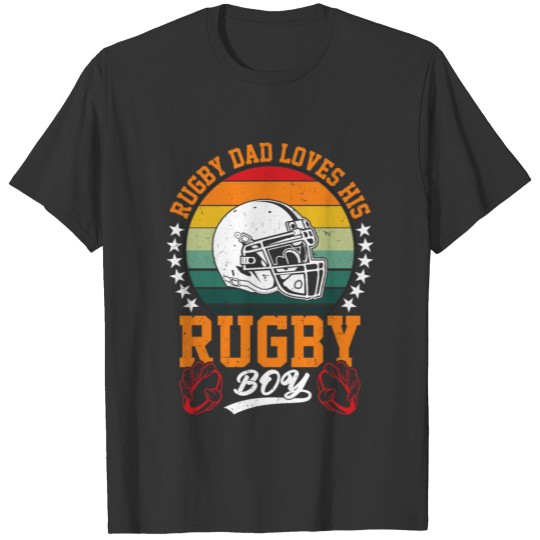 Rugby Dad & Rugby Boy Gifts T Shirts